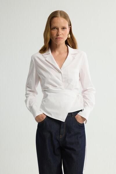 Love My Body Bağlama Detaylı Gömlek