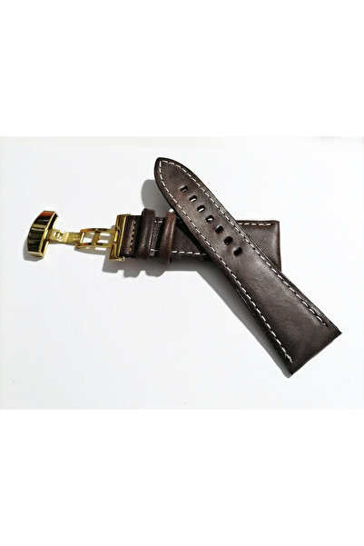 FADO Butterfly Clasp Suitable for Any Watch 26 mm Genuine Leather (282) Gold ...