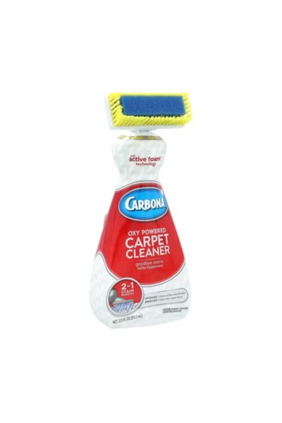 Carbona منظف سجاد 2 في 1 يعمل بالأكسجين مع فرشاة تطبيق مدمجة، شفاف 813.2 مل