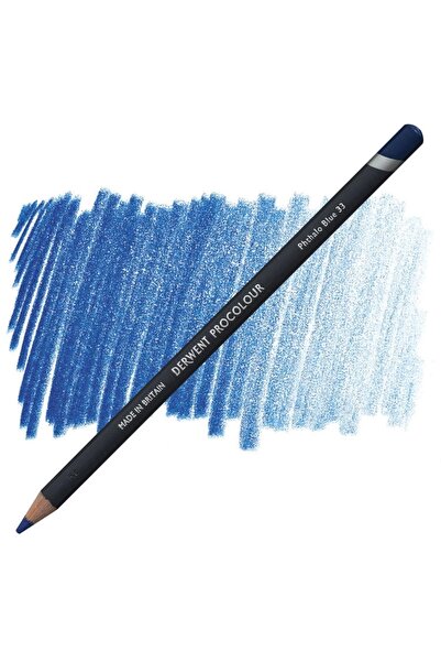 Derwent قلم تلوين جاف سوبرتريند بروكولور 33 أزرق فثالو