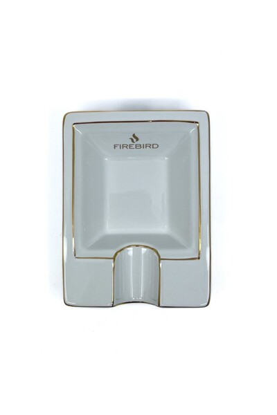 FireBird Single Cigar Ashtray - White