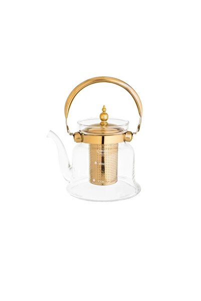 SAFA إبريق شاي زجاجي حراري سعة 1000 مل مع مصفاة داخلية