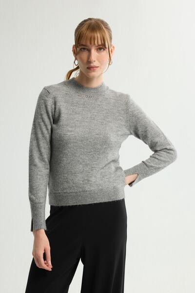 Love My Body Yuvarlak Yaka Triko