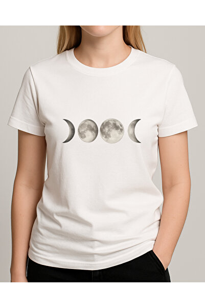 TREND YANKI تي شيرت للجنسين (خطوط القمر)