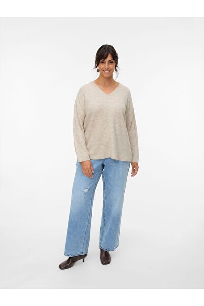 Veromoda Curve Strickpullover VMCCREWLEFILE Pullover