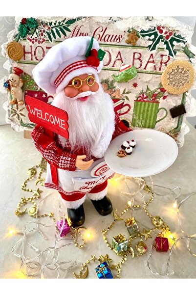 Kumsal Hobi Sanat Aşçı Noel Baba 30cm