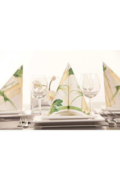 Mank Șervețele de masă festive Linclass - Sparanghel / 40 x 40 cm / 50 buc