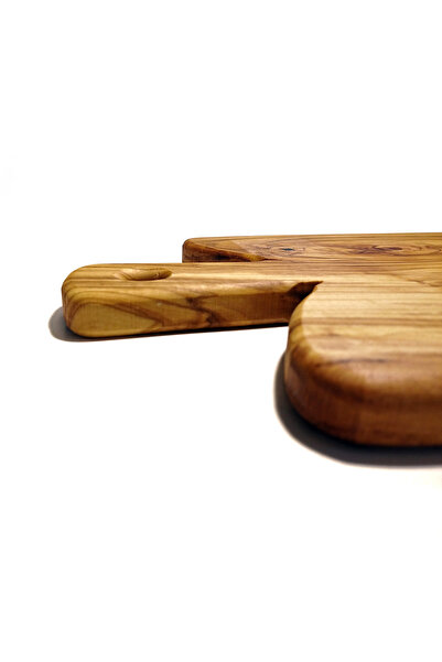 OEM Chopping board made of olive wood, with handle, Crete, size L, 36x20x2 cm
