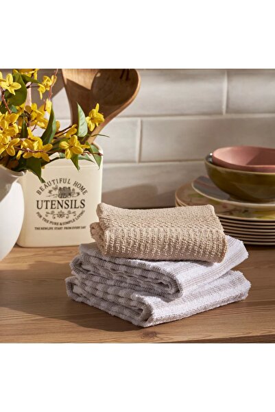 Generic Nina 2-Piece Stripe Kitchen Towel Set - 50x70 cm