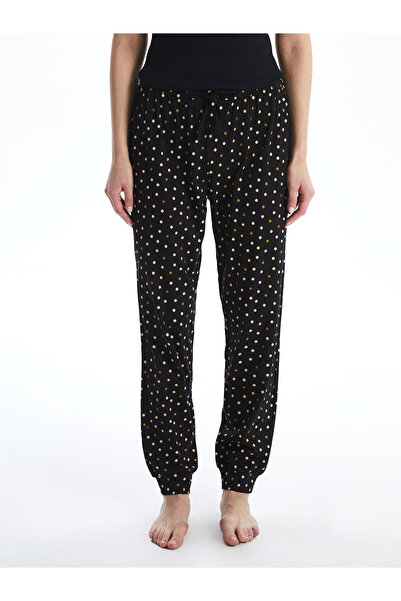 LC Waikiki Polka Dot Women's Jogger Pajama Bottom with Elastic Waist