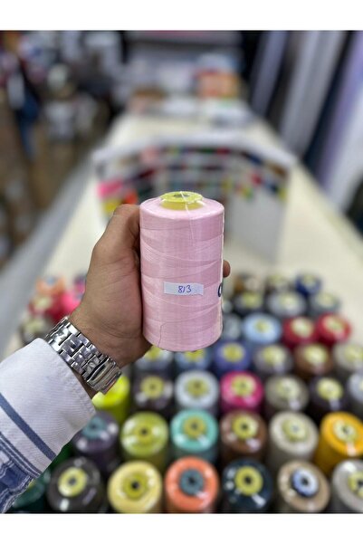 Bayar Kumaş خيط خياطة 813 ملون، خيط ماكينة رقم 120، 5000 متر خيط