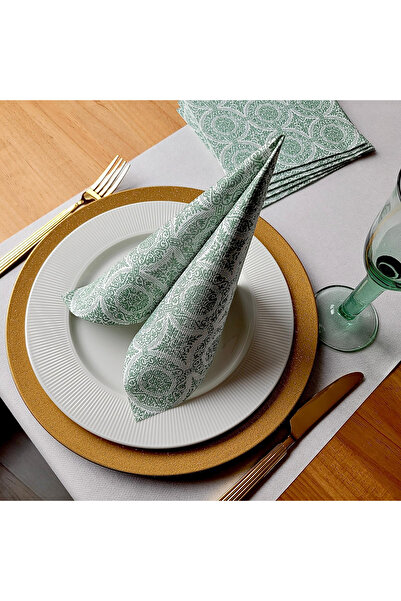 Mank Χαρτοπετσέτες Linclass για γιορτές - Madrid Classic (λαδί) /40 x 40 εκ. / 50 τεμ.