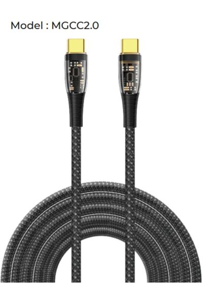 mobigear كابل من النوع C إلى النوع C بقوة 100 واط وبطول 2 متر، كابل شحن فائق ...