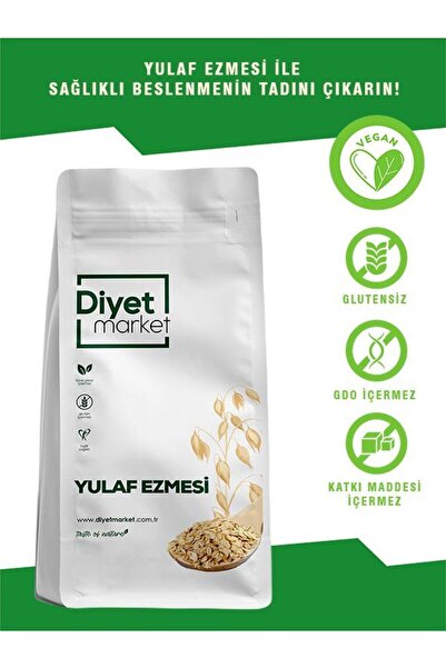 Glutensiz Yulaf Ezmesi 1 KG Katkısız Doğal Vegan Sağlıklı Analizli