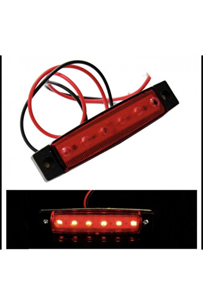 Led Light Alex Lampa laterala 6 LED-uri 12 v lumina rosie