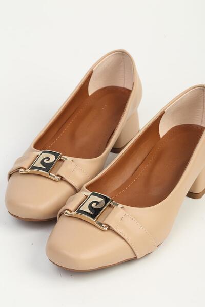 Pierre Cardin Beige Heeled Shoes Pc-55151
