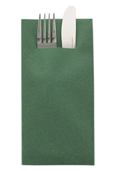 Mank Χαρτοπετσέτες Linclass για σερβίτσια - Σκούρο πράσινο / 40 x 40 εκ. / 75...