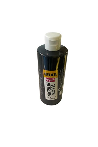 tuvval ART.665-1 SİLKA 250 ML SİYAH AKRİLİK BOYA