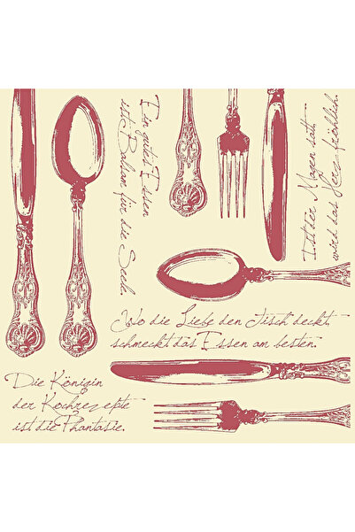 Mank Χαρτοπετσέτες Linclass για εορταστικό τραπέζι - Heidelberg (μπορντό) / 40 x 40 εκ. / 50 τεμ.