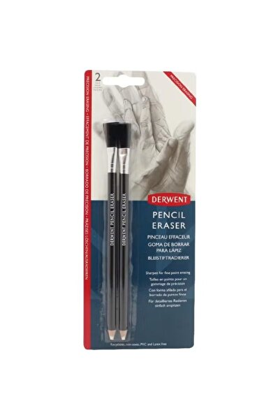 Derwent ممحاة الفنان مع فرشاة سوداء