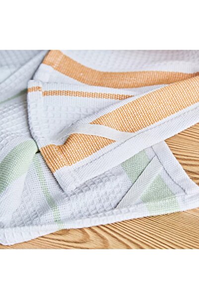 Generic Basket Weave 2-Piece Kitchen Towel Set - 45x65 cm