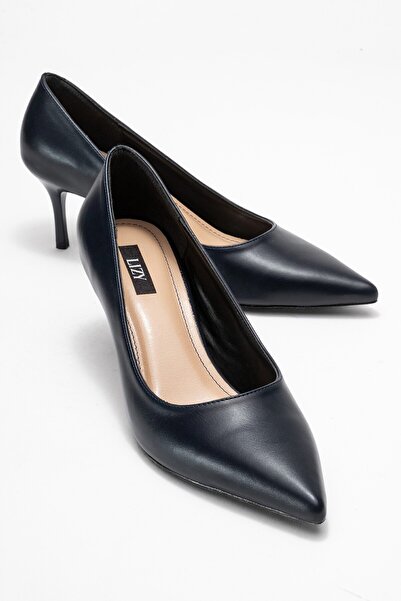 Lizy Shoes Albastru marin - Stiletto de damă cu toc subțire și plat
