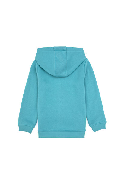 U.S. Polo Assn. Erkek Çocuk Mint Örme Fermuarlı Kapüşonlu Hırka 50313852-VR152