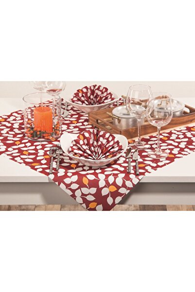 Mank Șervețele de masă festive Linclass - Silas (bordeaux) / 40 x 40 cm / 50 buc