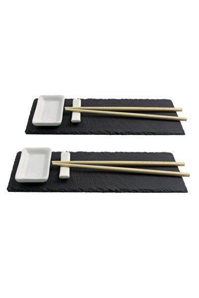 Kesper Set de sushi 38142, 6 piese, Pentru două persoane, Ardezie, Ceramică, ...