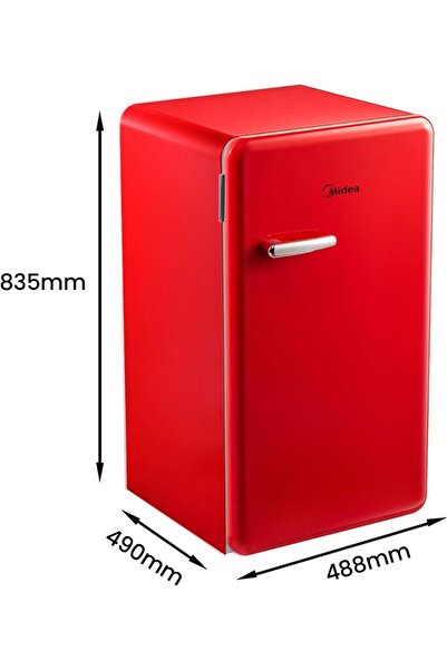 Midea 142L Gross Single Door Retro Style Refrigerator | Free Standing | Quick Cooling
