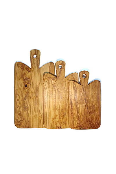 OEM Cutting board made of olive wood, with handle, Creta, XL size, 43x22x2 cm