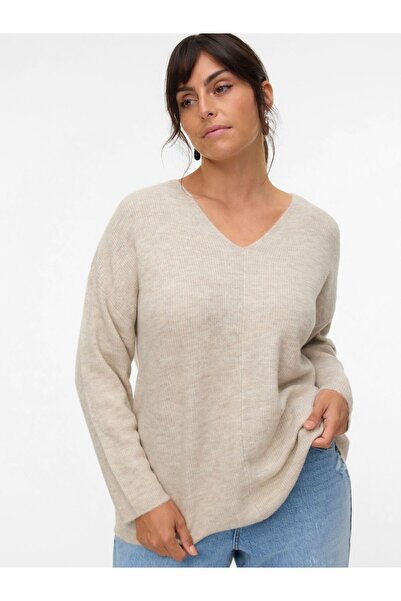Veromoda Curve Strickpullover VMCCREWLEFILE Pullover