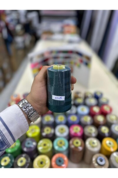 Bayar Kumaş خيط خياطة 1005 ملون، خيط ماكينة رقم 120، 5000 متر خيط