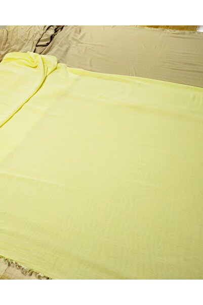 Kumaş Parça Пастельно-жовтий віскозний вуаль (ширина 140 см x довжина 335 см)
