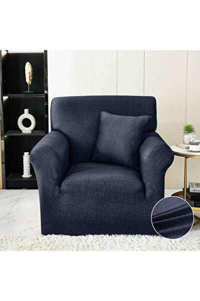 JOJO HOME Elastic armchair cover, S-90x140cm, Navy blue