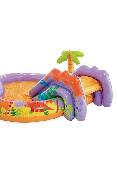 Intex Intex play center, made of vinyl, with dinosaurs, inflatable slide, water fountain,...