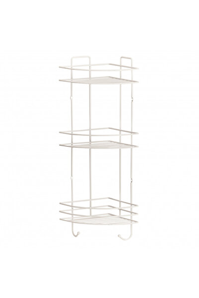 Metalife Bathroom shelf DB-717, 18x18x52 cm, 3 levels, White