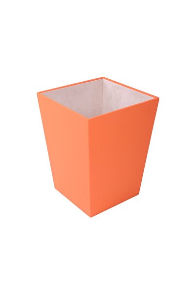 Makroofis Leather Covered Table Top Office Trash Can |   Stylish and Decorative Small Trash Can – 10 Colors