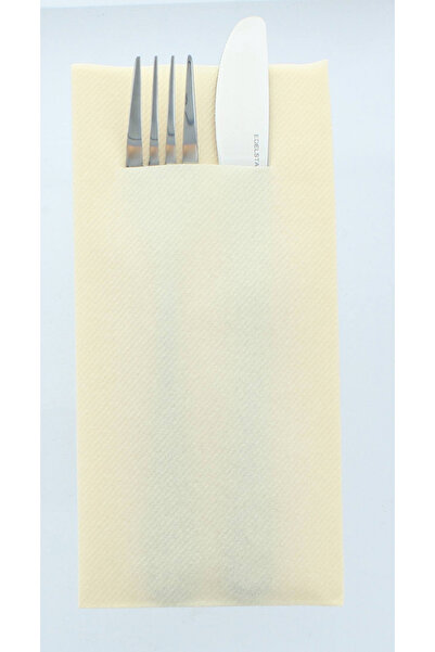 Mank Șervețele cu BUZUNAR pentru tacâmuri - Linclass Light - Crem (Crem) / 40...