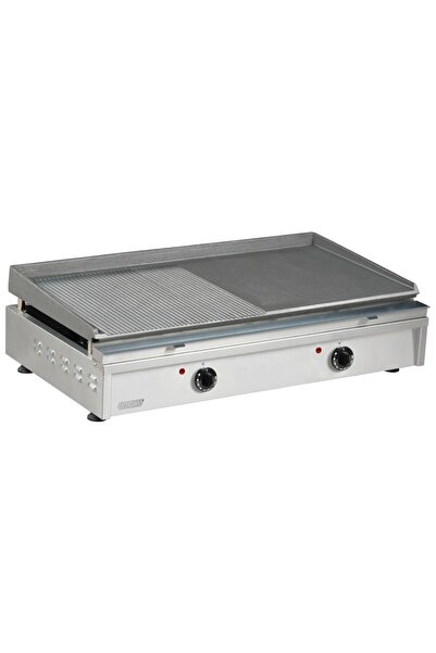 OMAKE IZG02.E11 Z5F Döküm Pleyt Izgara, 80 Cm, Elektrikli