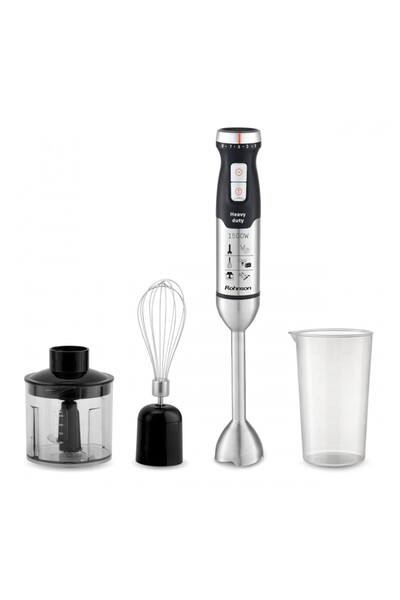 ROHNSON Mixer vertical cu accesorii, R5740 Heavy Duty, 1500W, 3 lame Titan, 9 viteze + Turbo, 16.000