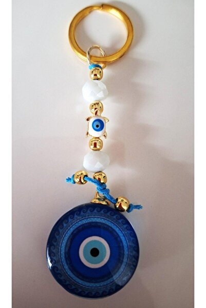 Svc Aksesuar Breloc cadou cu mărgele Nazar și mărgele de cristal alb - Orname...