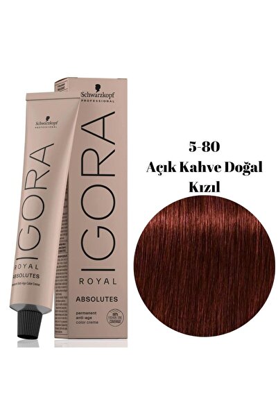 Igora Tüp Boya 60ml. 5-80 Açık Kahve Doğal Kızıl