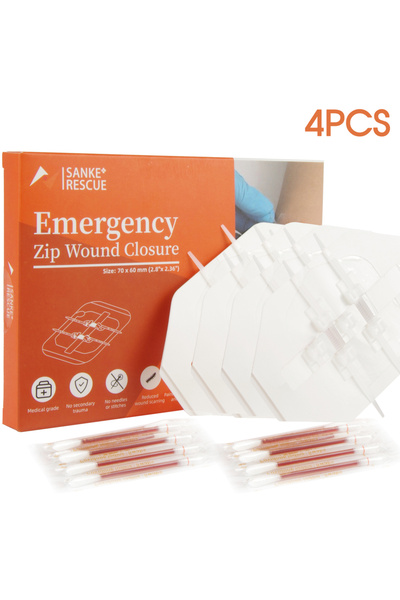 Choice 4 قطع في صندوق جهاز إغلاق الجروح بدون ألم بسحاب، شرائط إغلاق الجروح بد...