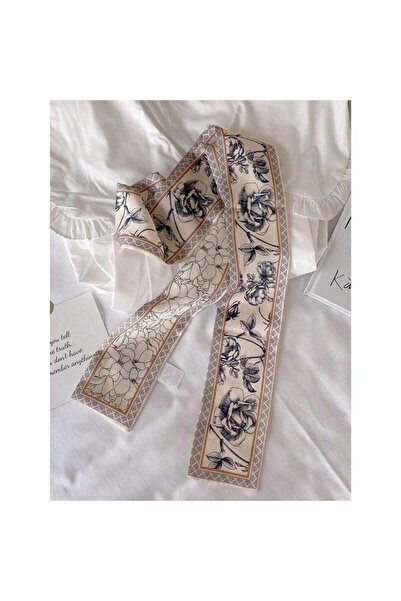 Pursehuit Μπεζ κασκόλ, με φλοράλ τύπωμα, Secilia C1