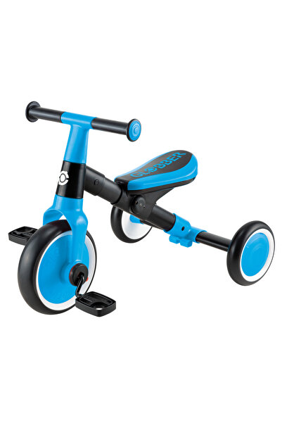 Globber دراجة ثلاثية العجلات تعليمية (2 في 1) - أزرق سماوي