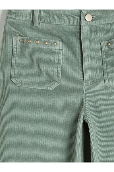 LC Waikiki LCW Kids Wideleg Kız Çocuk Kadife Pantolon