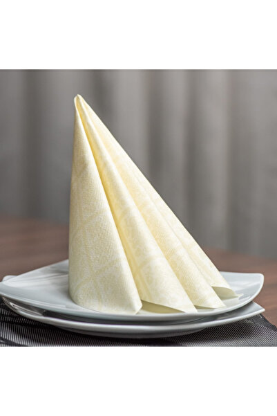 Mank Șervețele de masă festive Linclass - Damasc (crem) / 40 x 40 cm / 50 buc