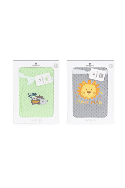 Cangaroo Set 2 bucati Păturică Bebe Cocolino 110x80 cm – Moale și Pufoasă, pentru Pătuț și