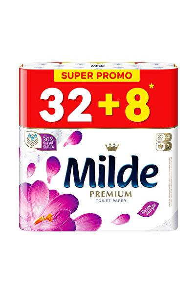 Milde Hârtie igienică Relax Purple cu 3 straturi, pachet de 40 de role, parfu...